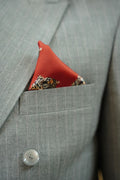 Crimson Leopard Pocket Square