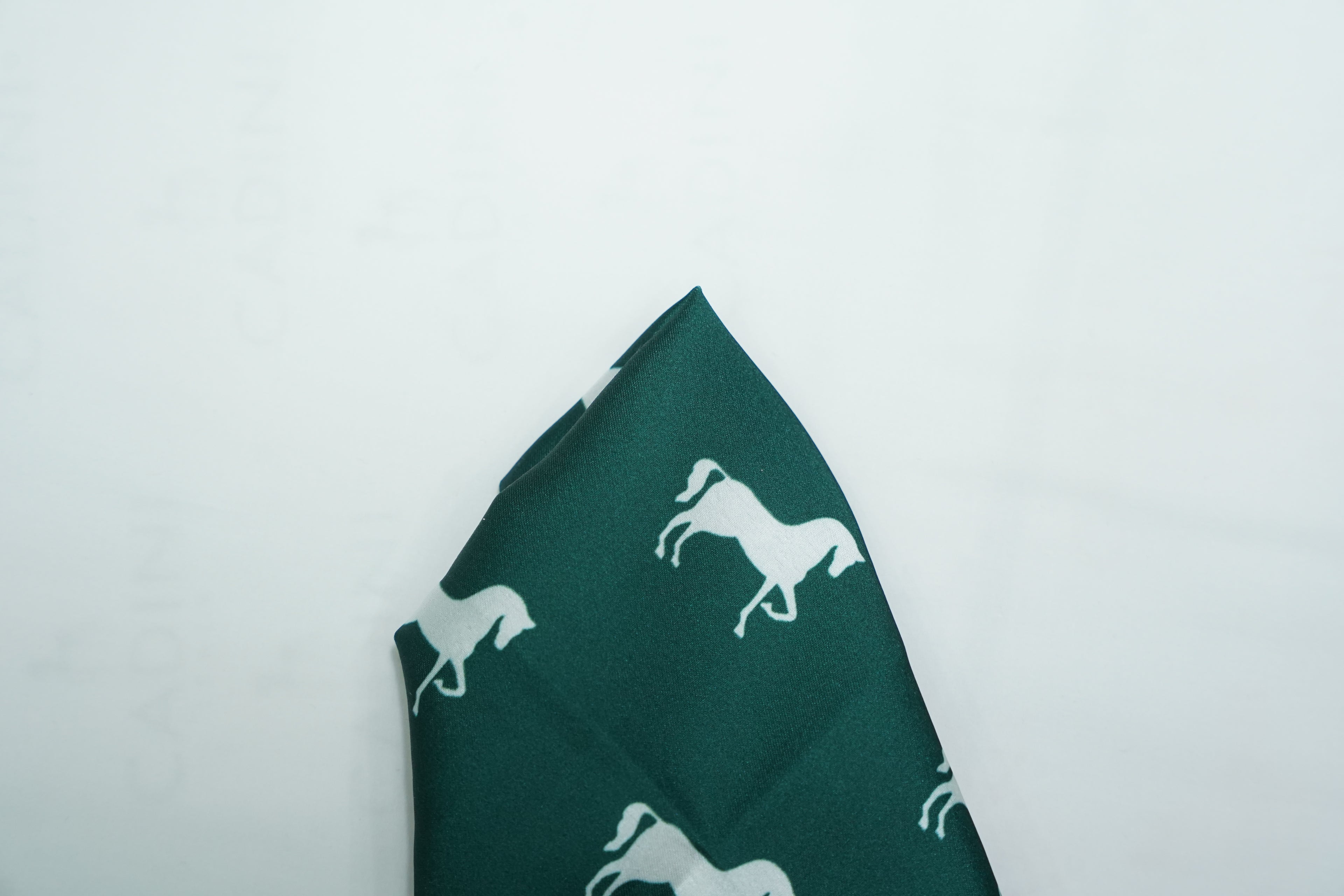 Emerald Horse Pocket Square