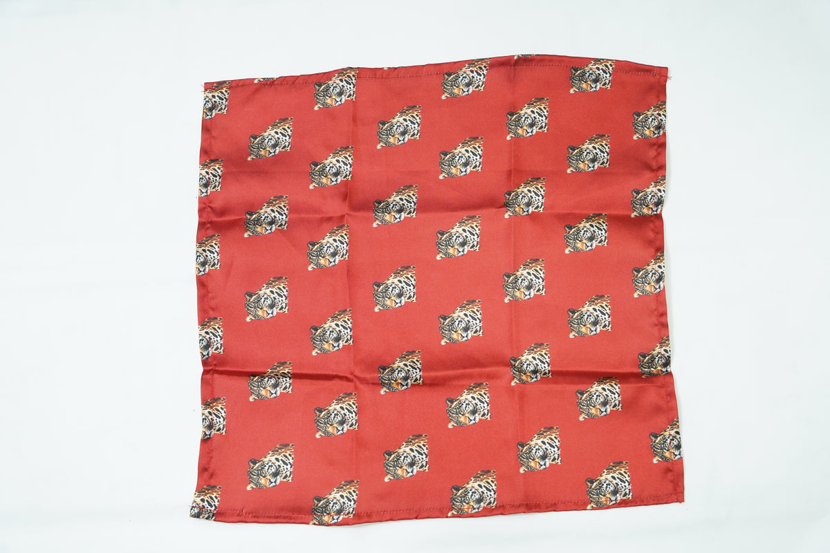 Crimson Tiger Pocket Square