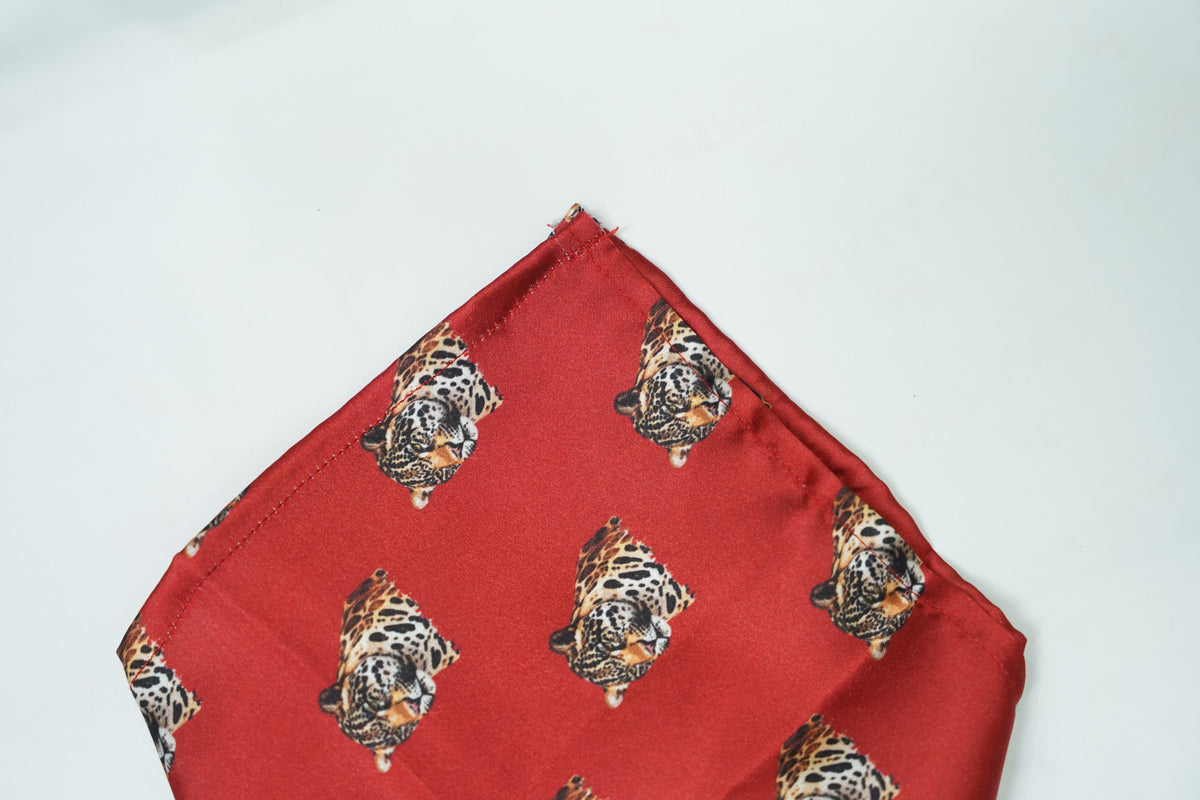 Crimson Tiger Pocket Square