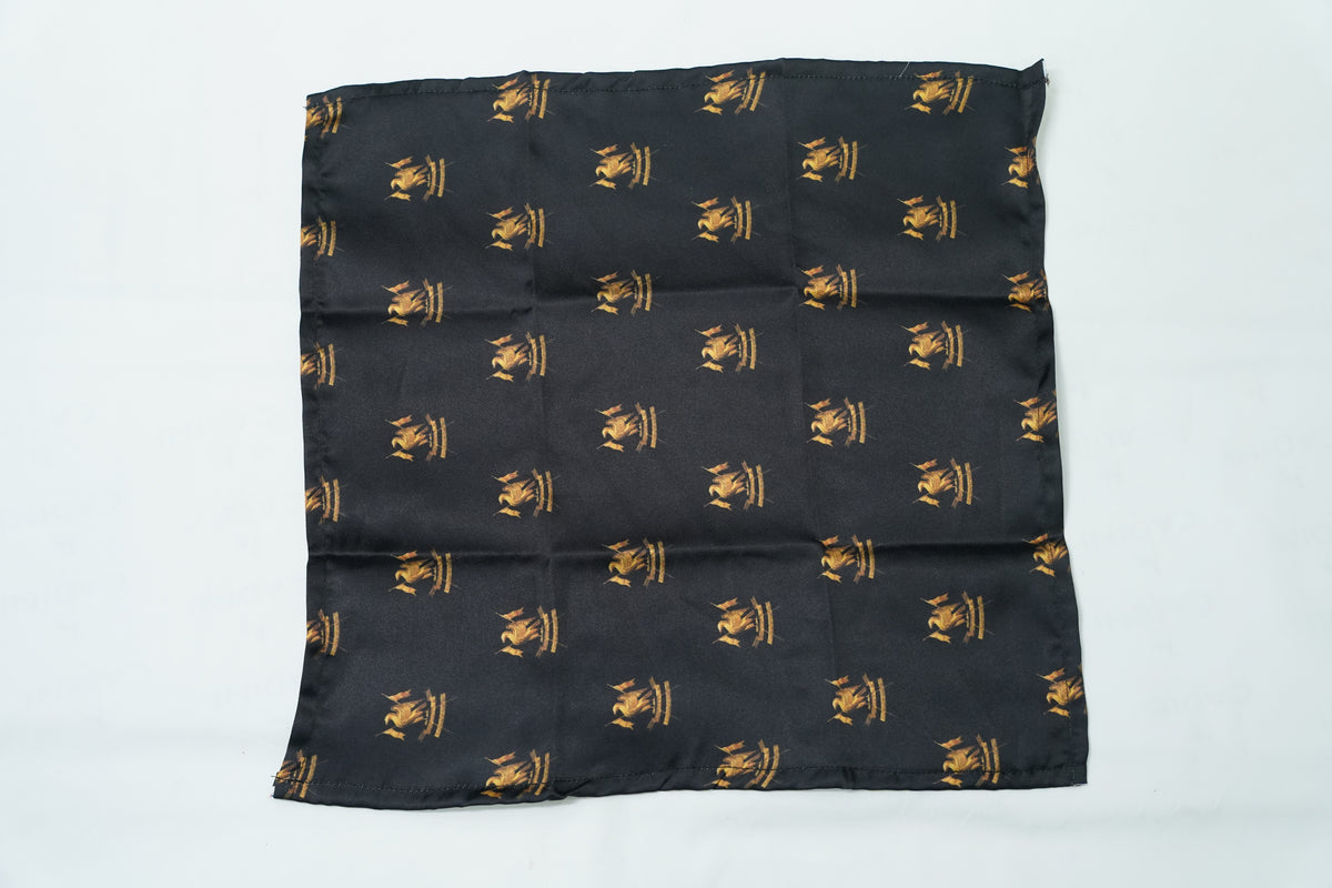 Black Rajput Eagle Pocket Square