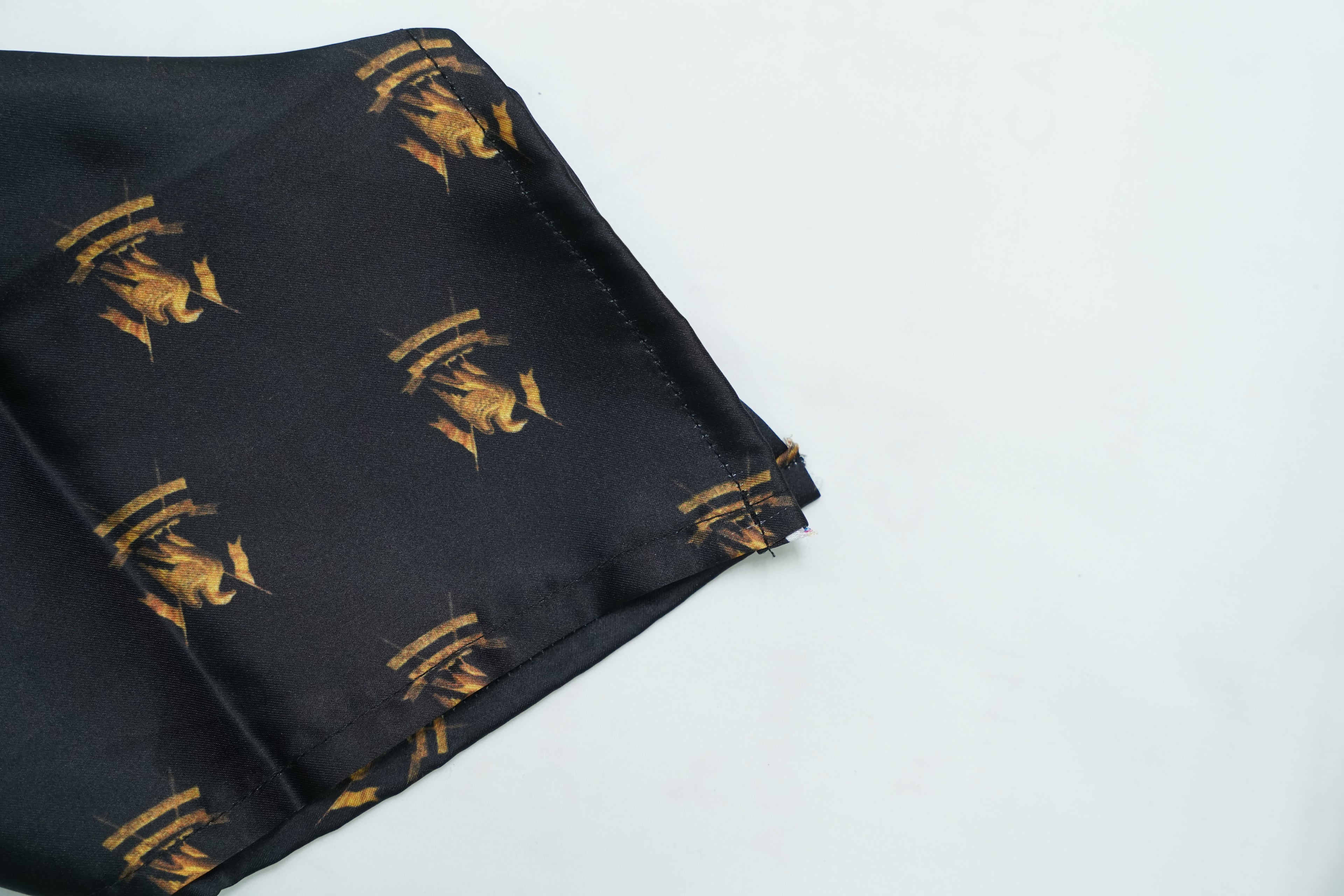 Black Rajput Eagle Pocket Square