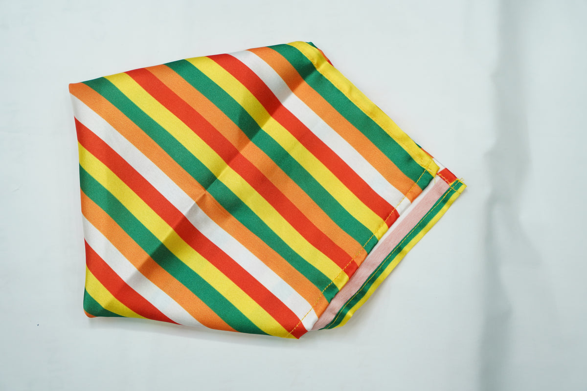 Multicolor Stripe Pocket Square