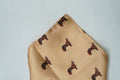 Beige Horse Pocket Square