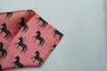 Blush Pink Horse Pocket Square