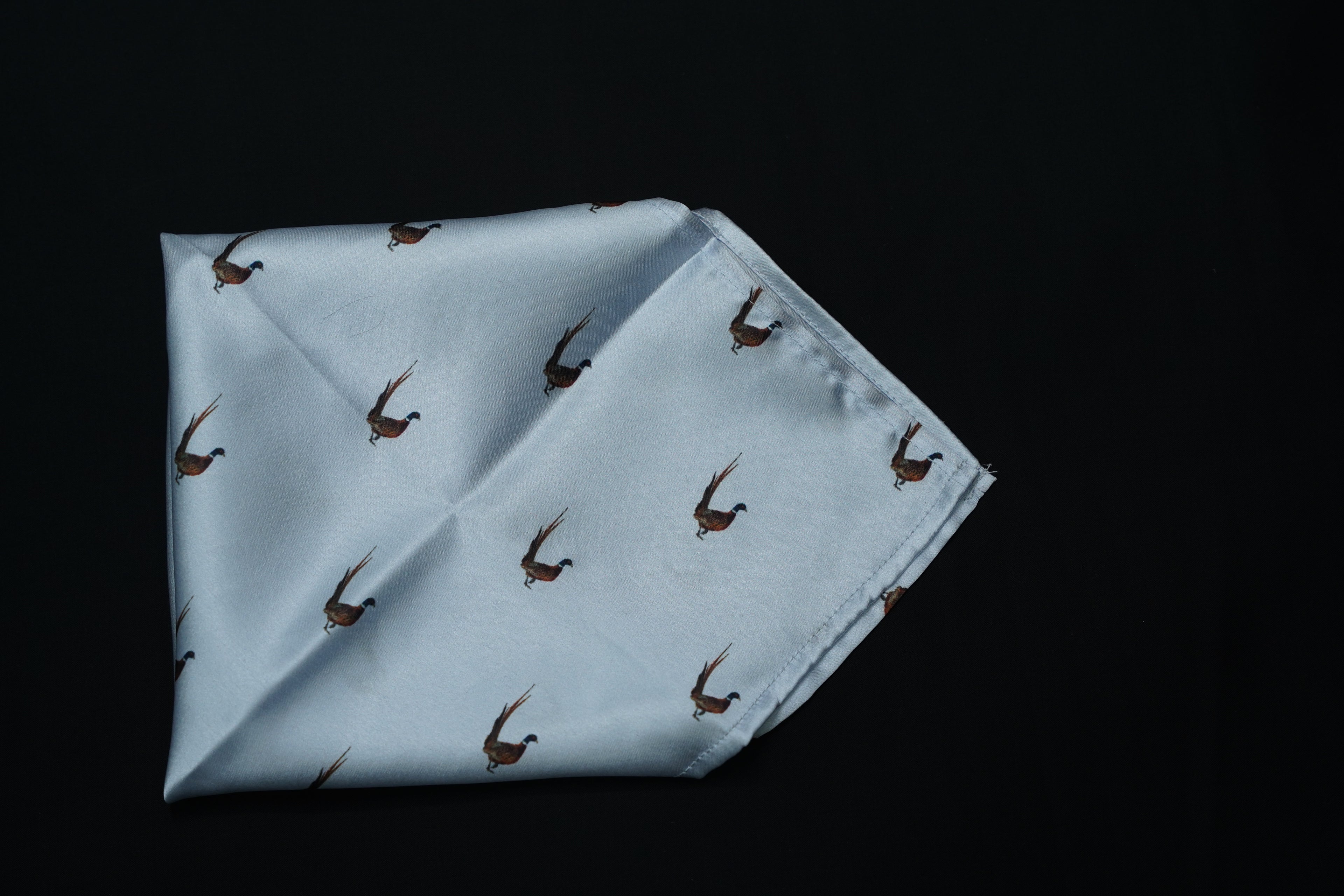 White Bird Pocket Square
