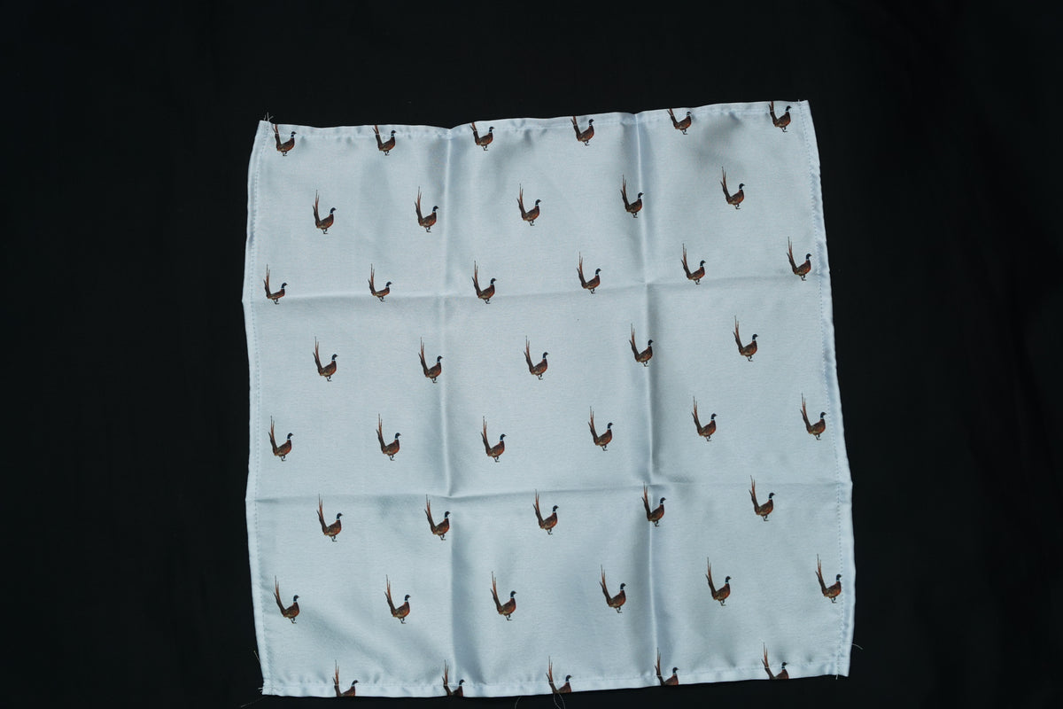 White Bird Pocket Square