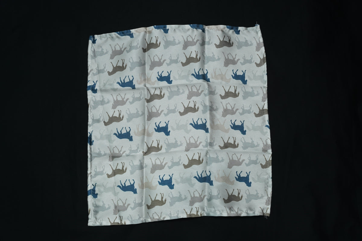White Heritage Horse Pocket Square