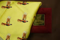 Yellow Flying Bird Pocket Square