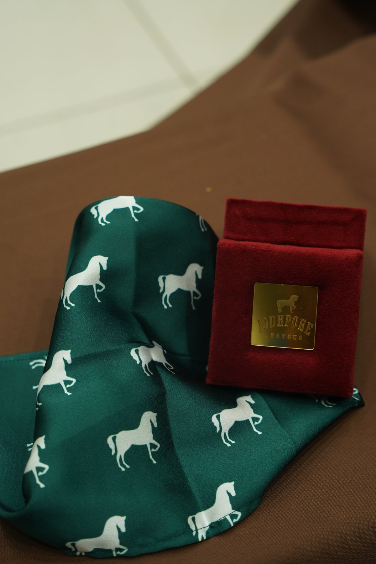 Emerald Horse Pocket Square