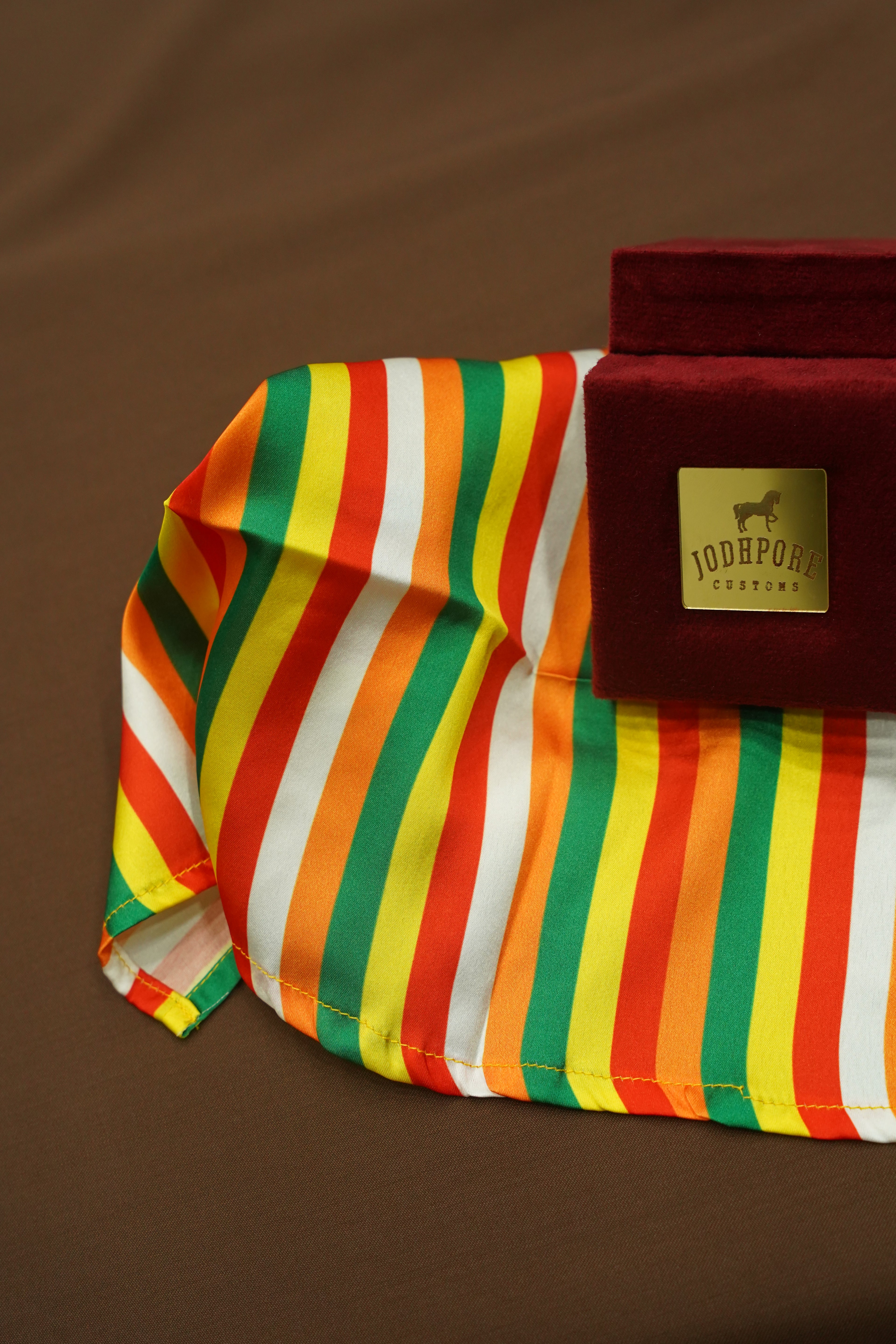 Multicolor Stripe Pocket Square