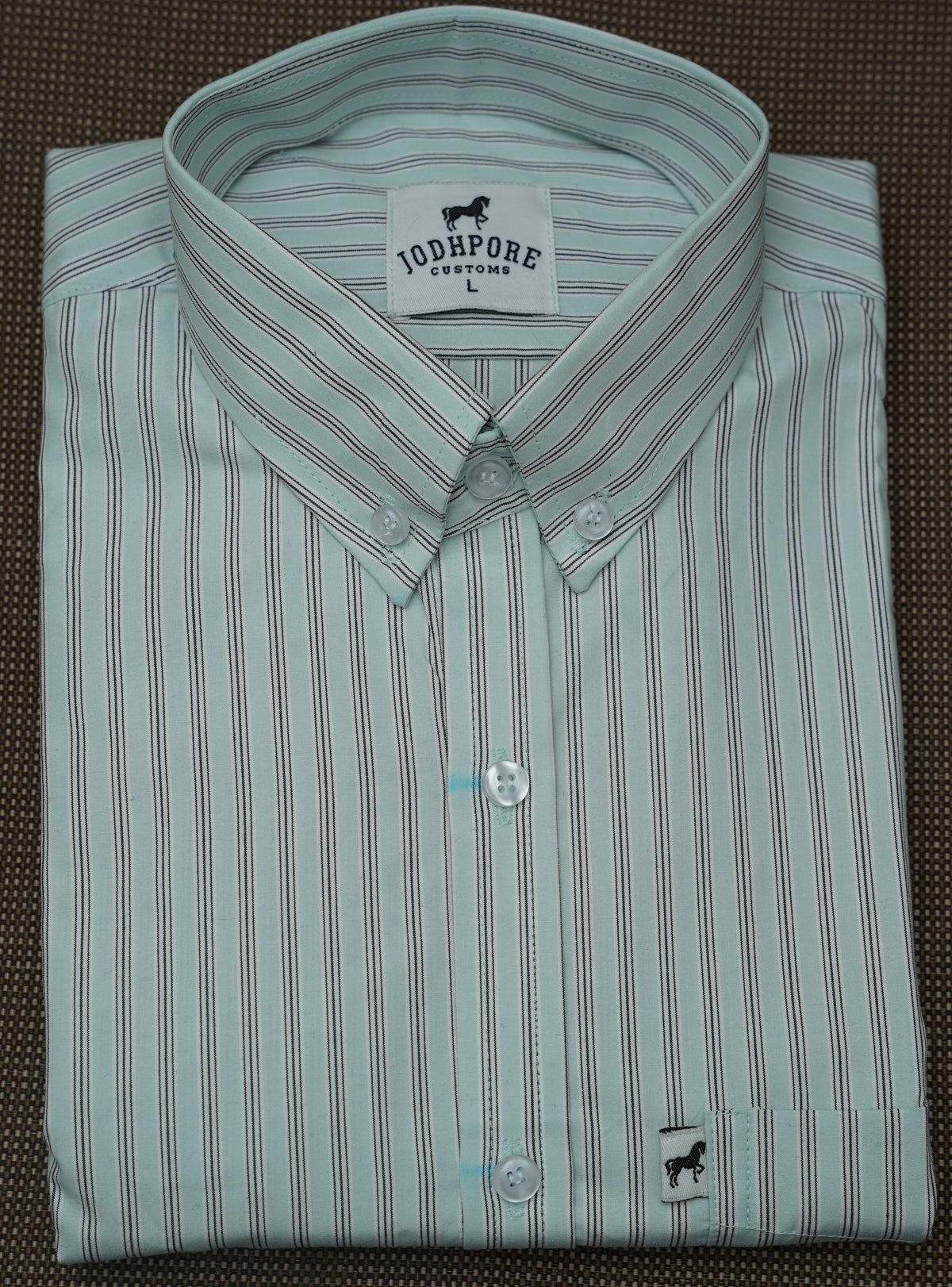 White Grey Stripe Shirt