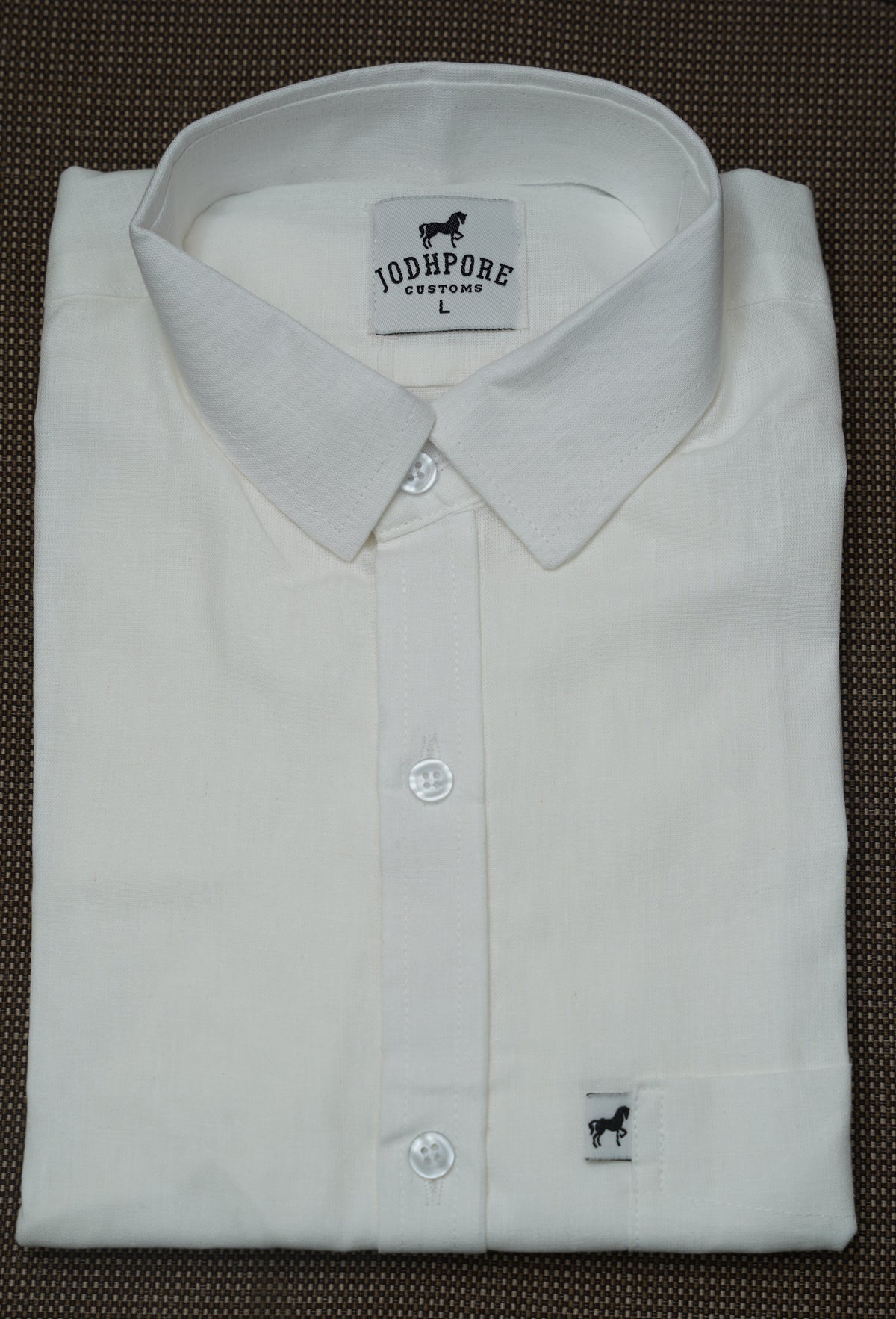 White Plain Cotton Shirt