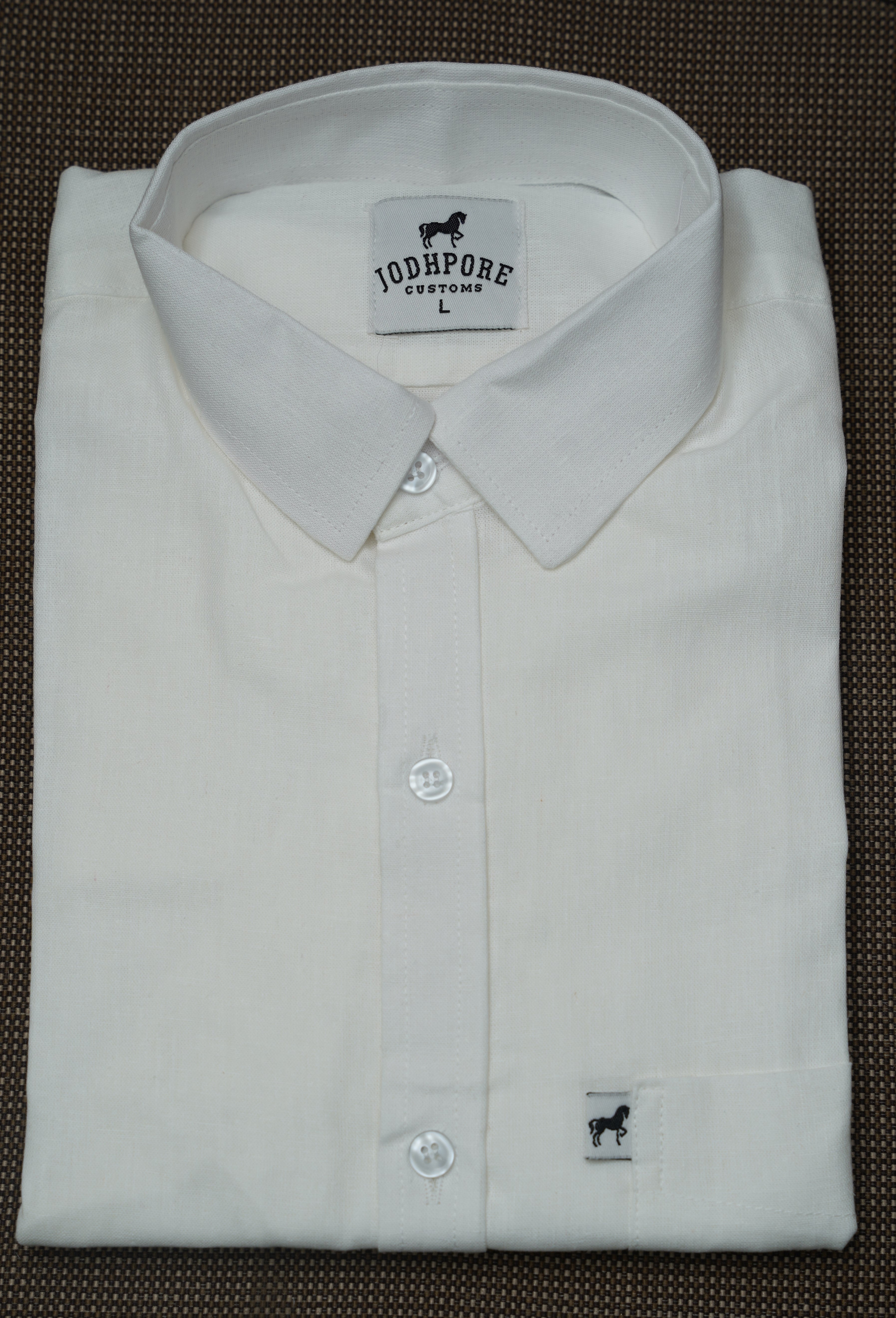 White Plain Cotton Shirt