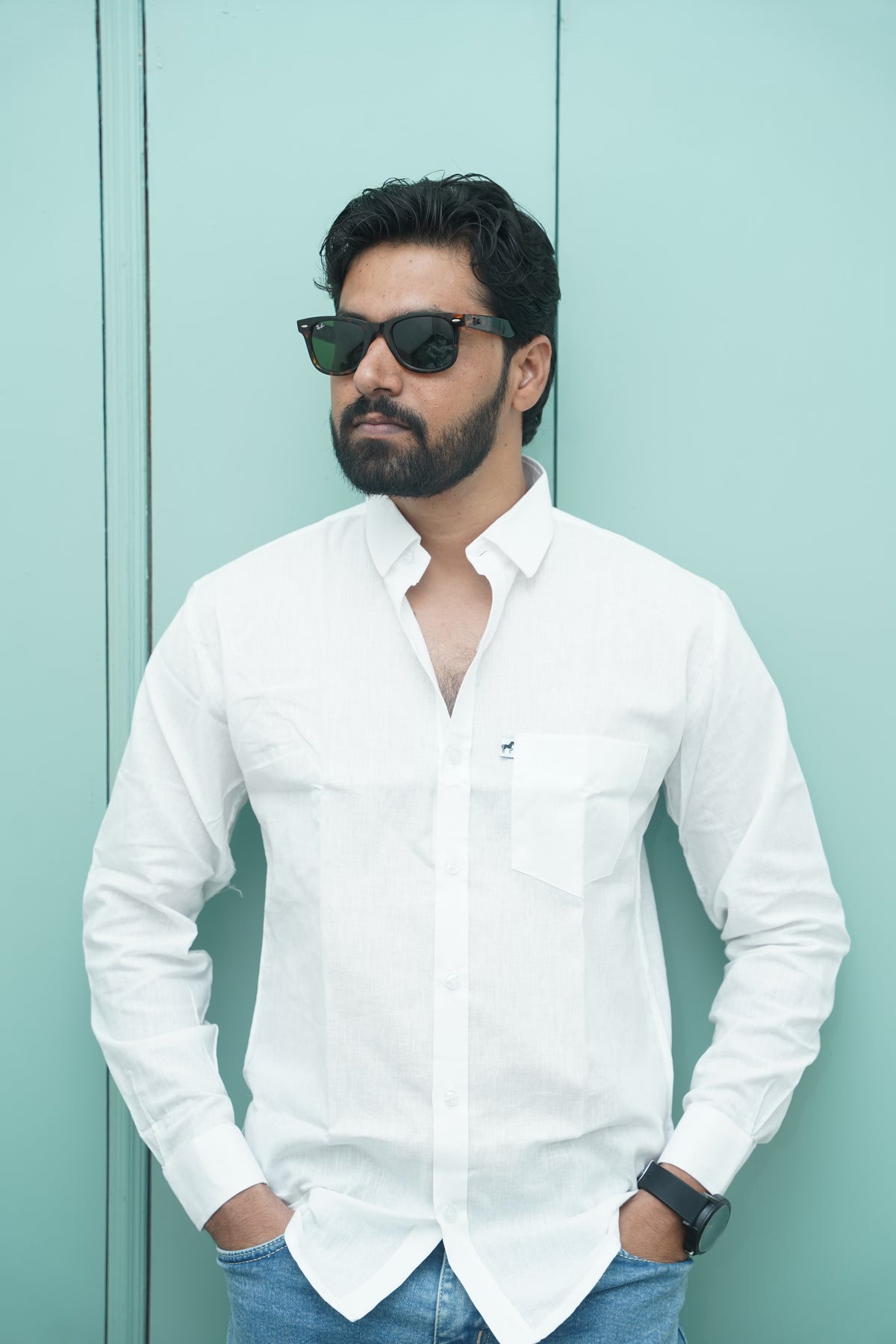 White Plain Cotton Shirt
