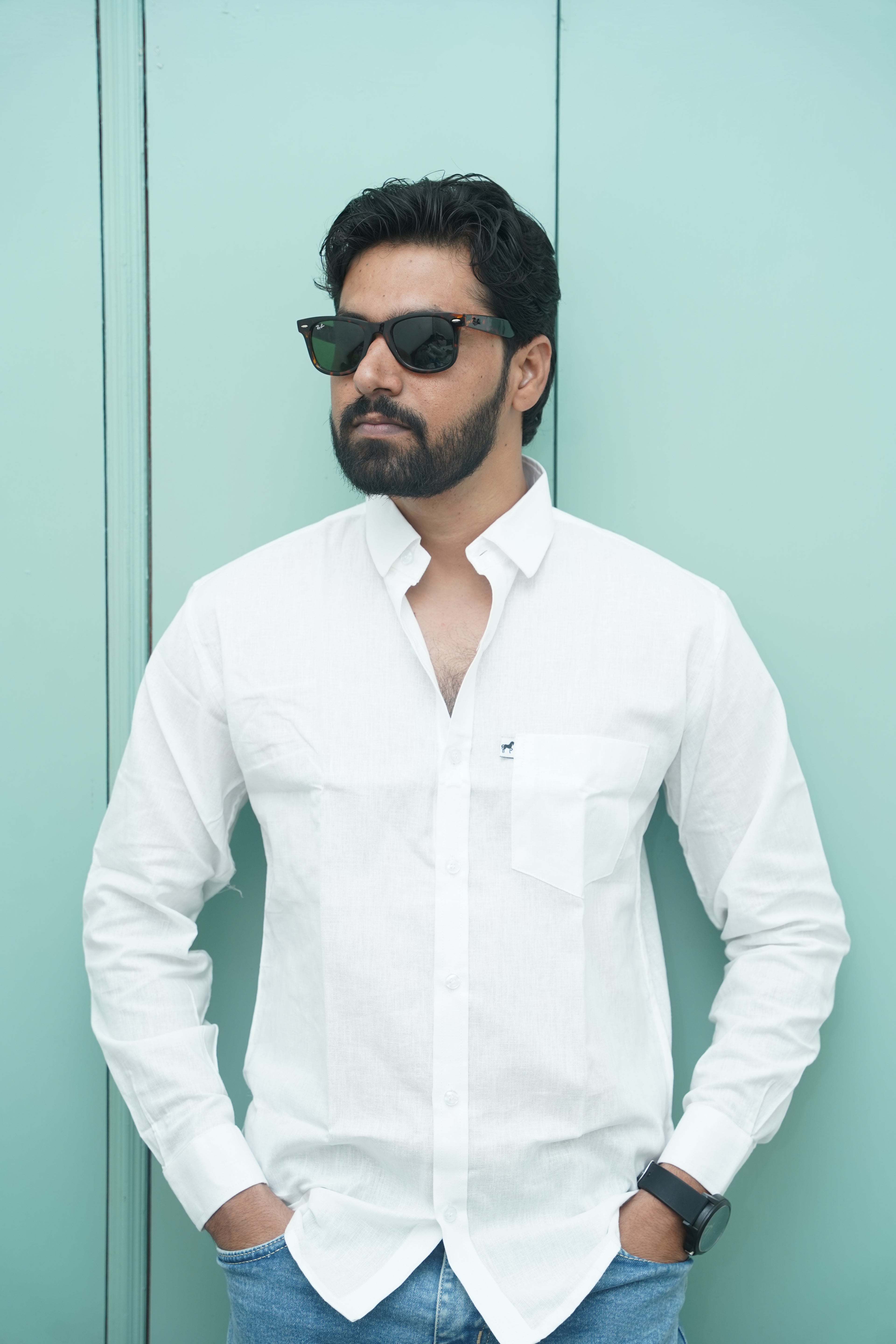 White Plain Cotton Shirt