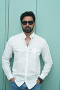 White Plain Cotton Shirt