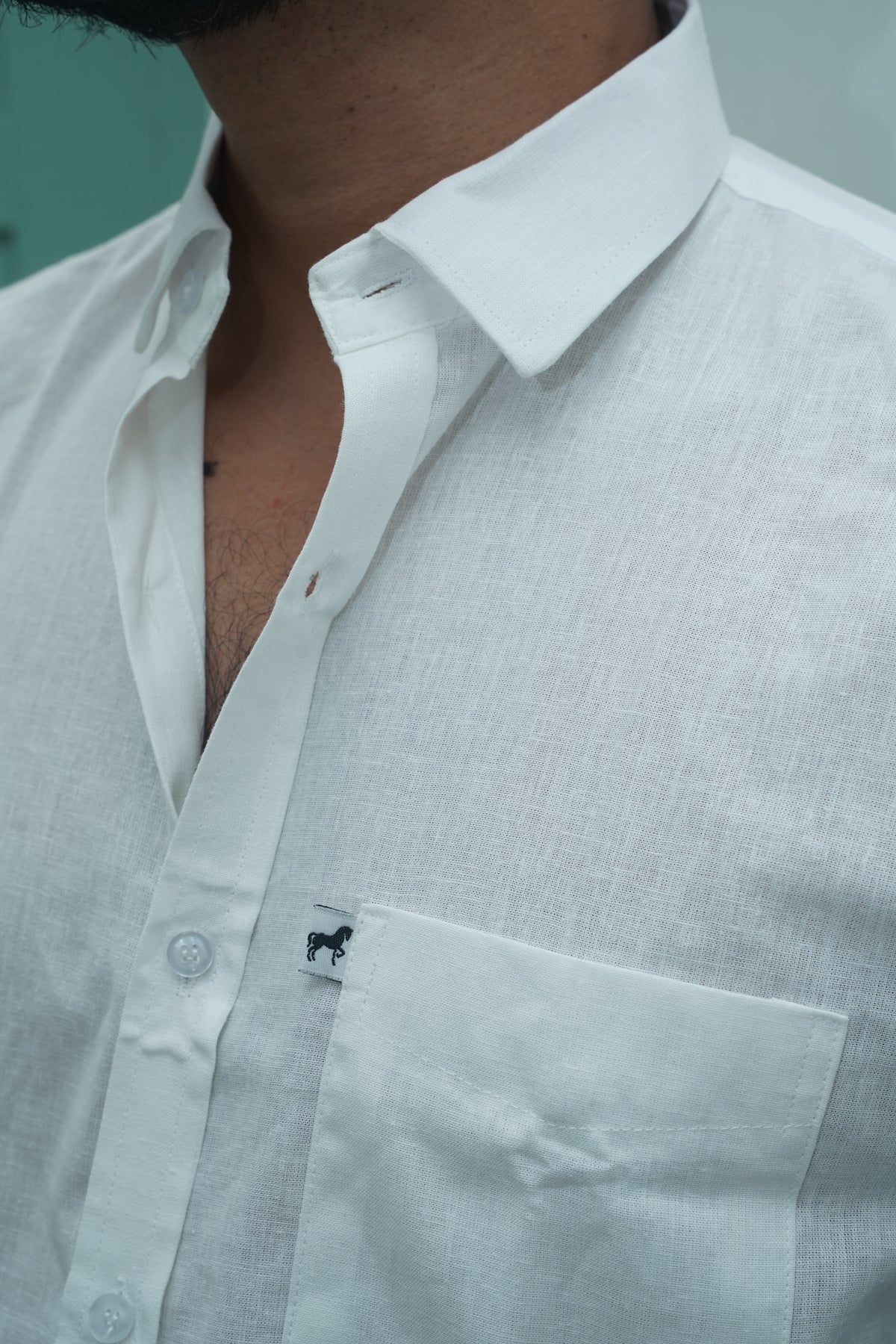 White Plain Cotton Shirt
