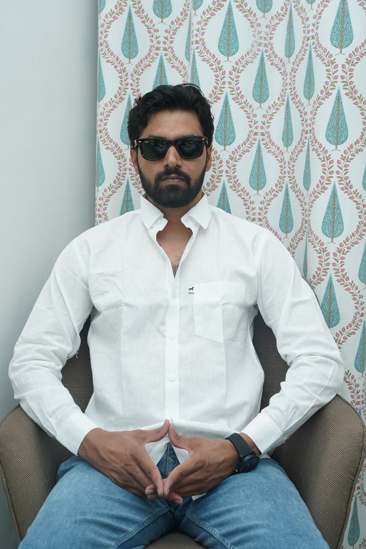 White Plain Cotton Shirt