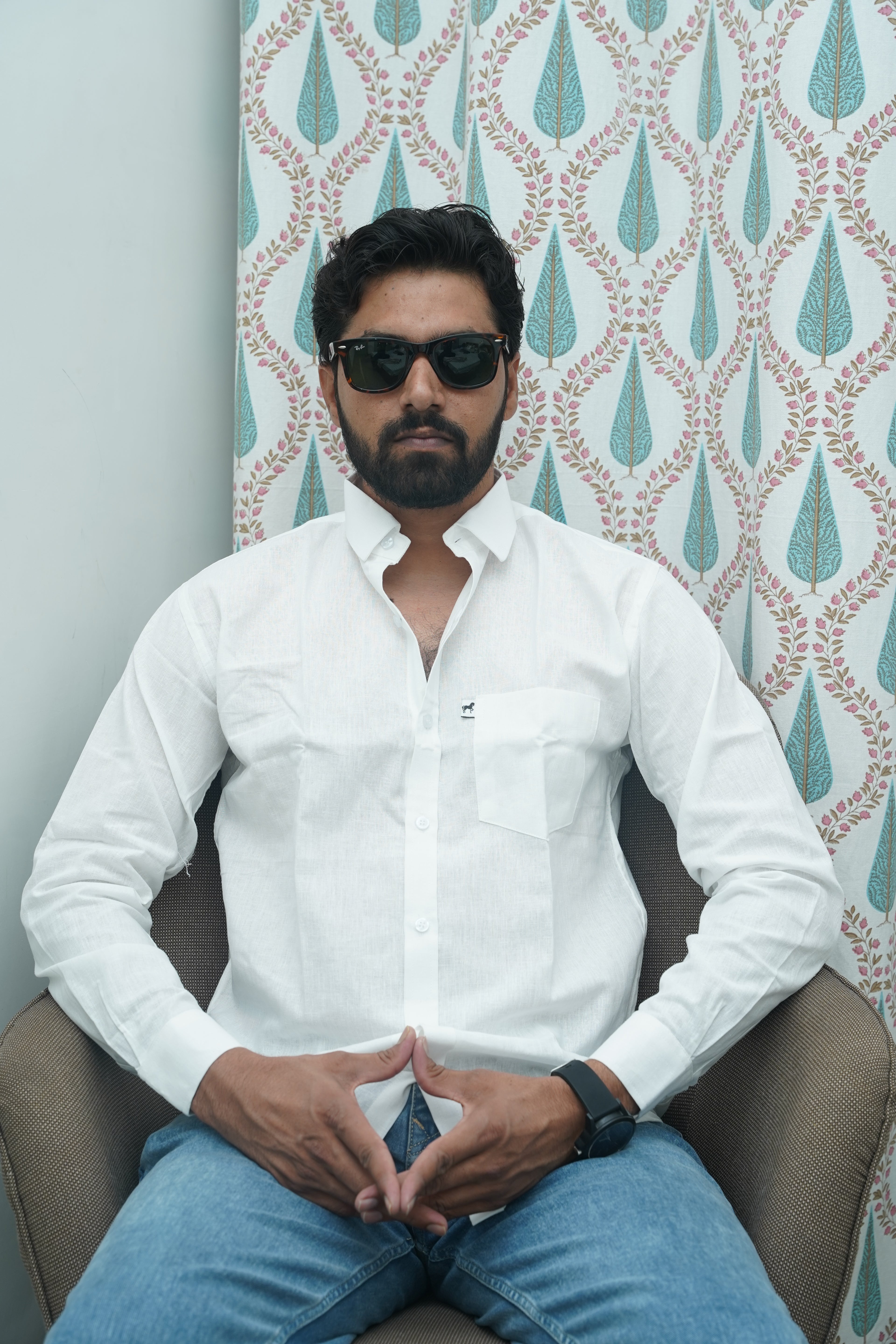 White Plain Cotton Shirt