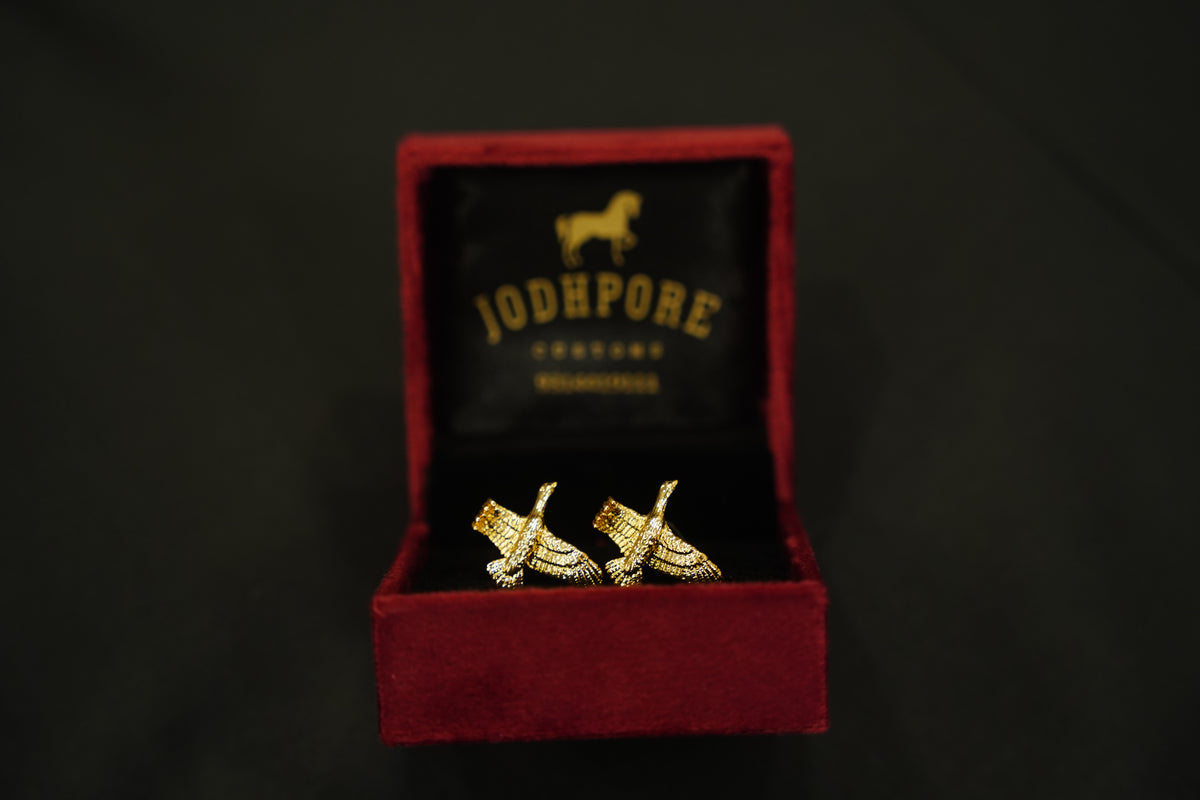 Gold BIrd Cufflinks