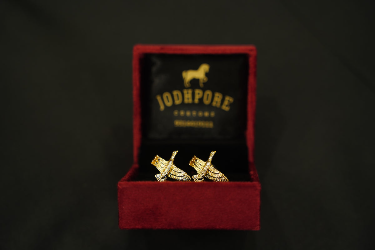 Gold BIrd Cufflinks