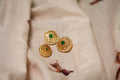 Green Stone Crystal Button