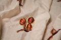 Maroon Sunray Pearl Button
