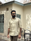 Dark Beige Plain Shirt