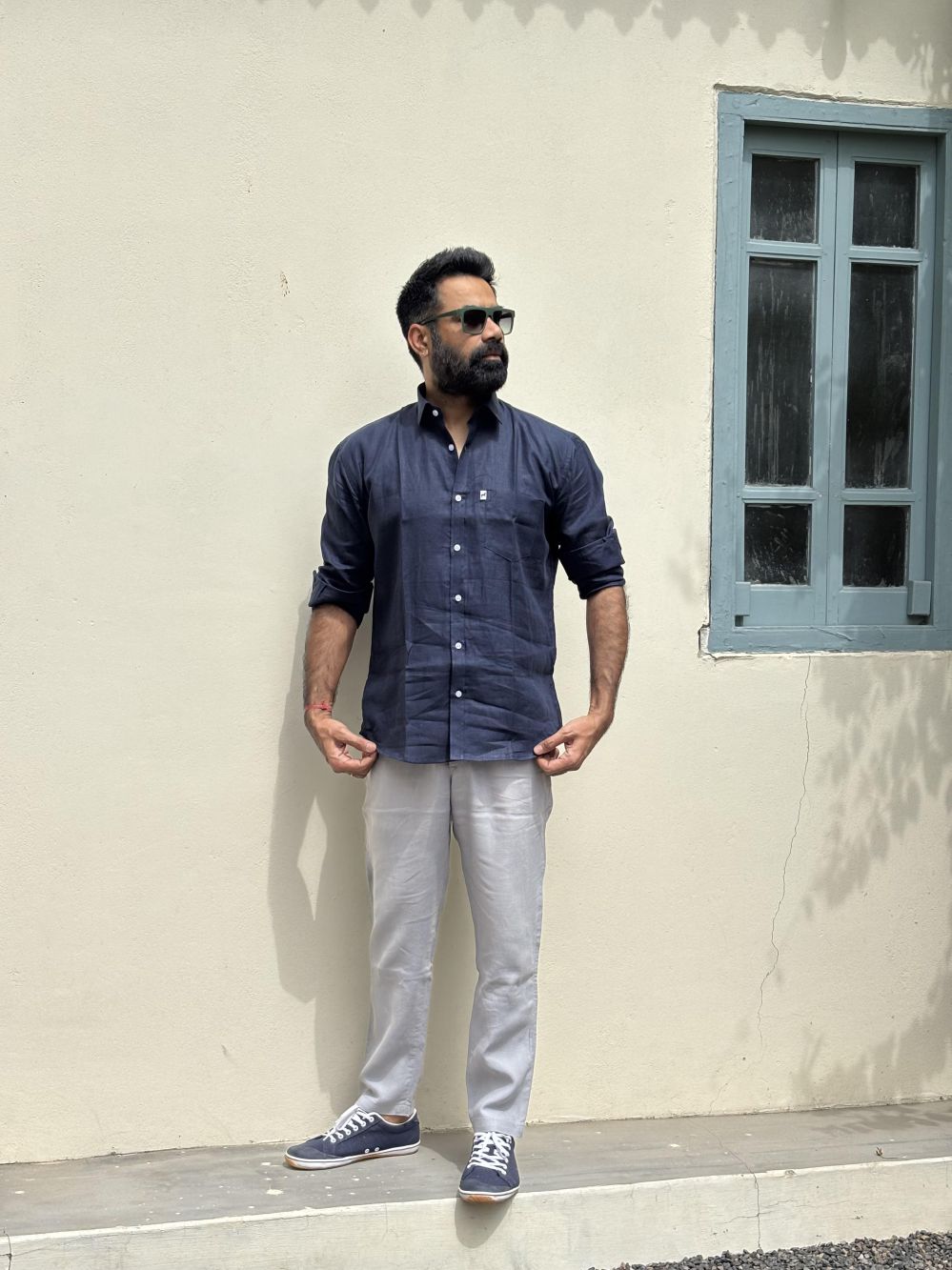 Dark Blue Plain Shirt