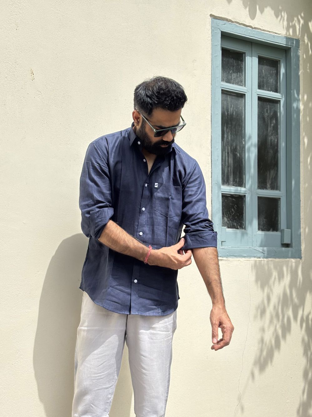 Dark Blue Plain Shirt