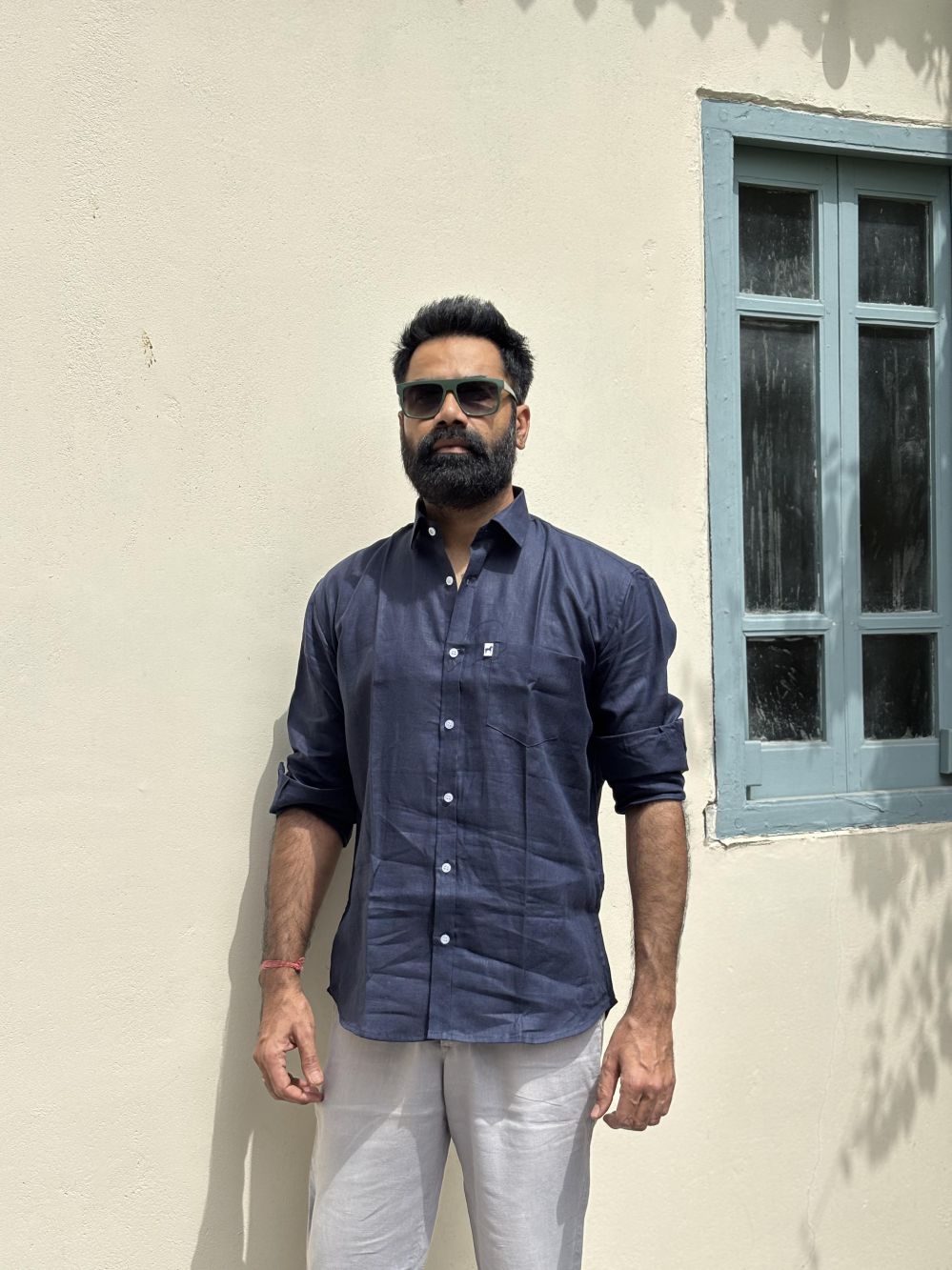 Dark Blue Plain Shirt