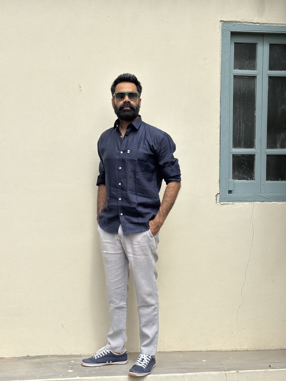 Dark Blue Plain Shirt