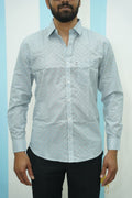 Light Blue Buti Printed Shirt