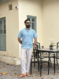 Light Blue Printed Shirt
