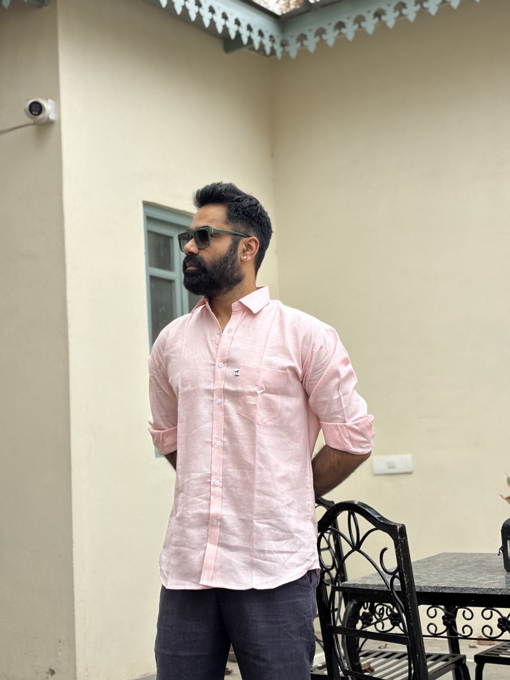 Light Pink Plain Shirt