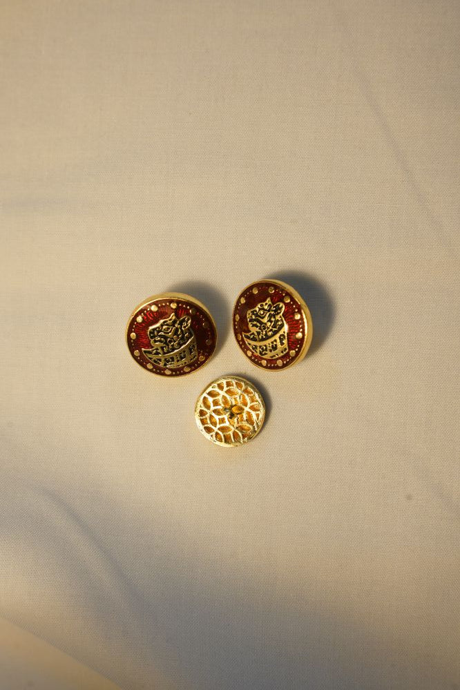 Maharaja Crest Button
