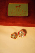 Royal Amber Octagon Button