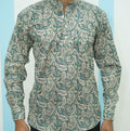 Sage Green Paisley Printed Short Kurta