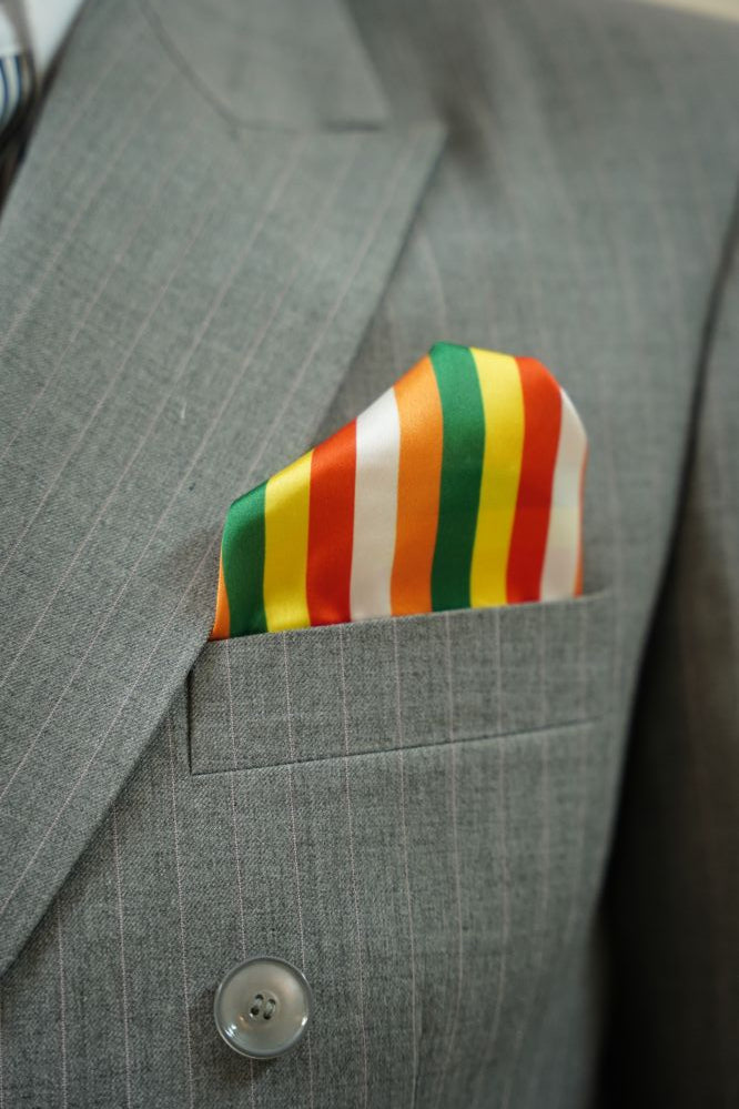 Vibrant Stripe Pocket Square