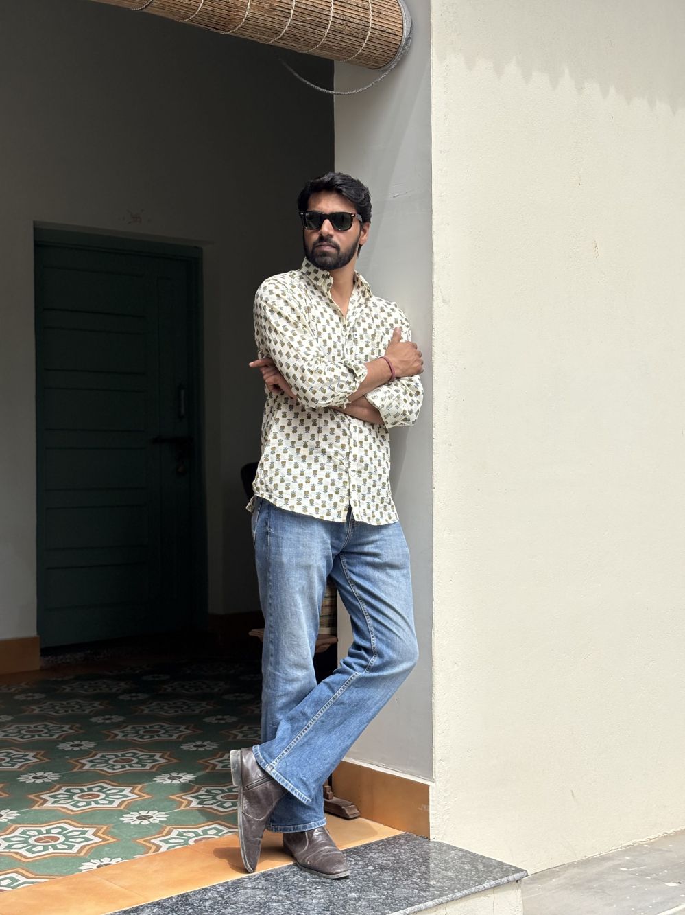 White Printed Shirt