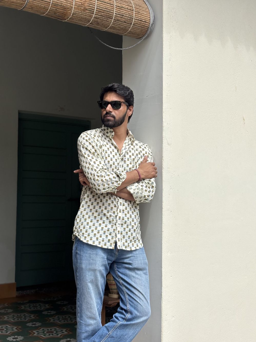 White Printed Shirt